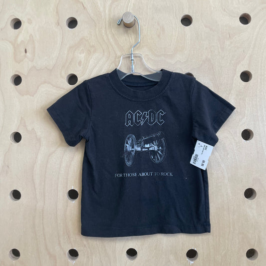 Black ACDC Band Tee