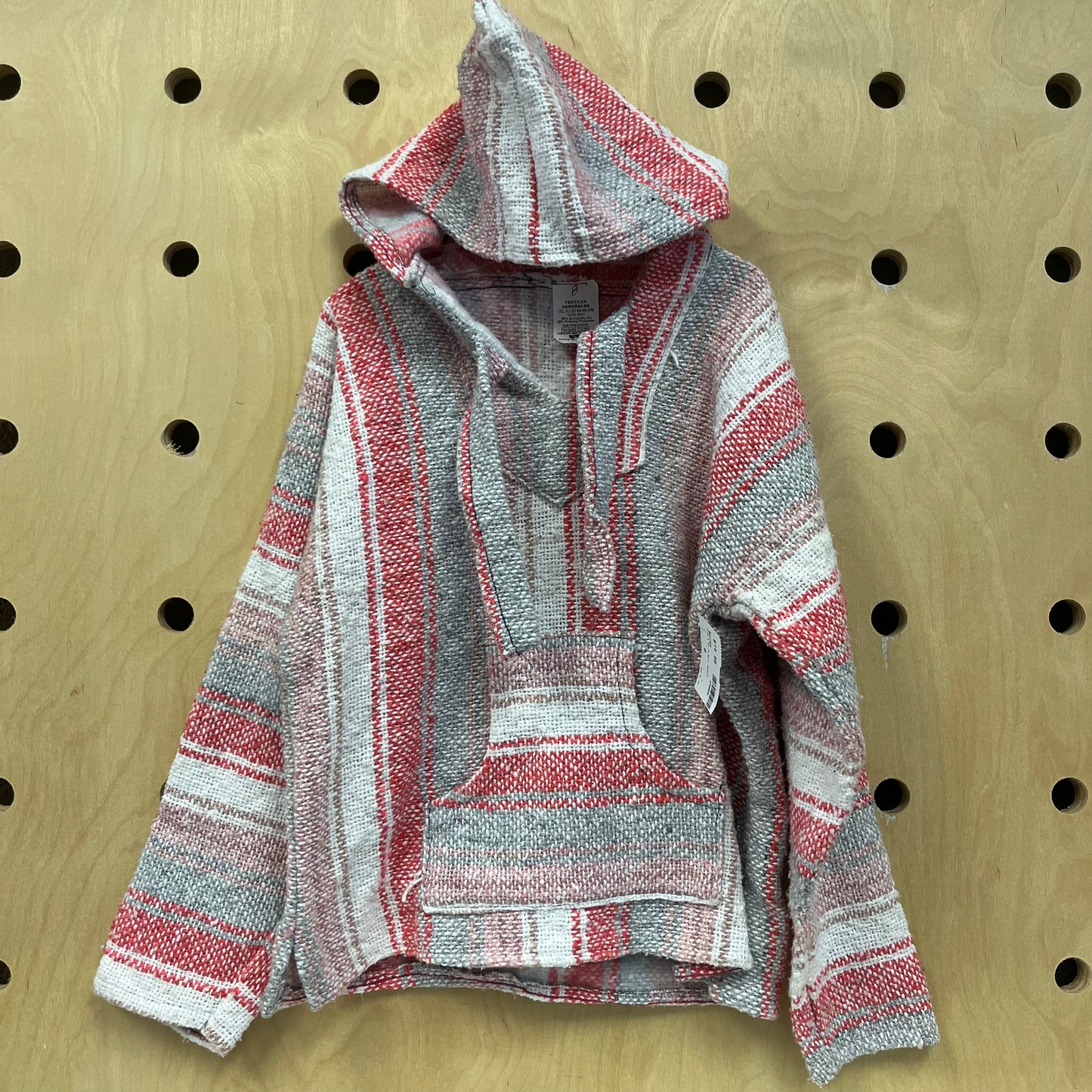 Pink & White Baja Hoodie