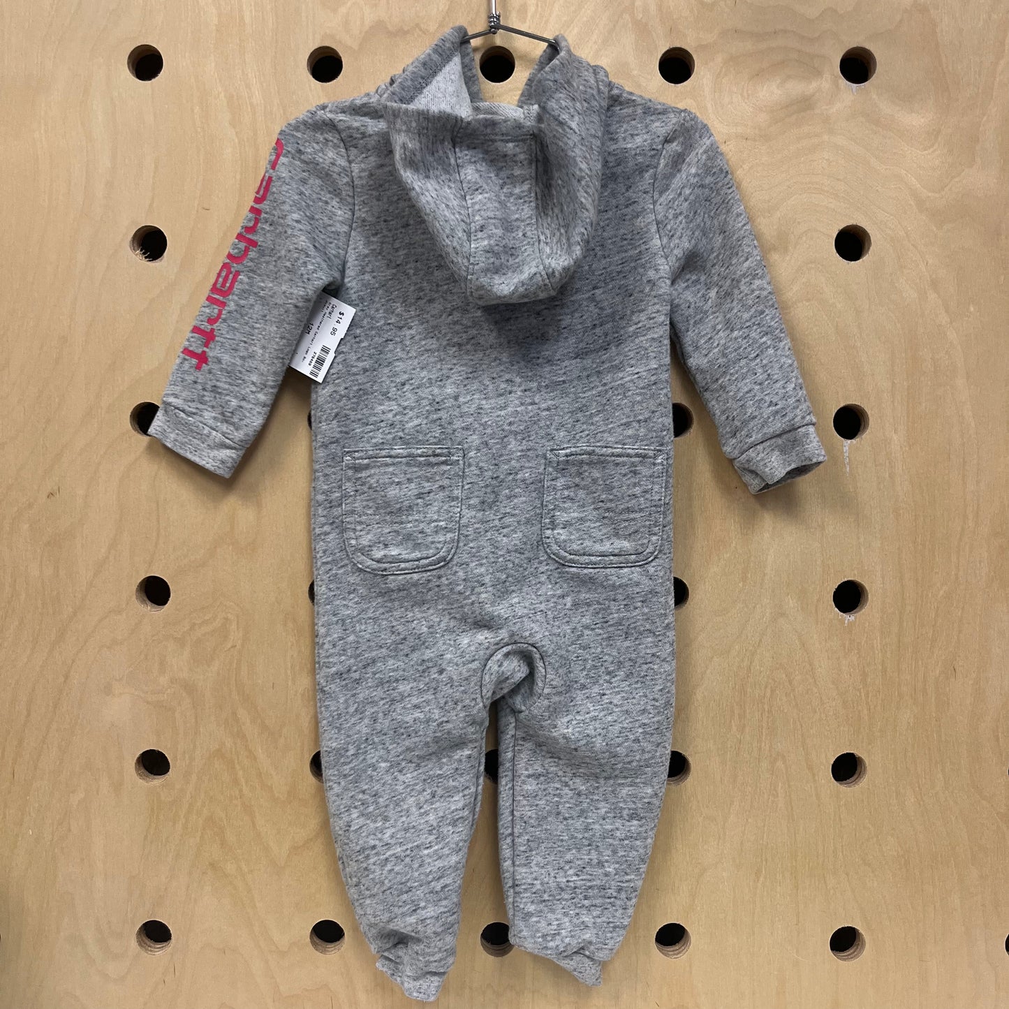Grey Heathered Carhart Logo Bodysuit