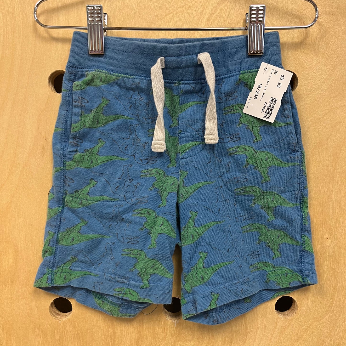 Blue & Green Dino Shorts