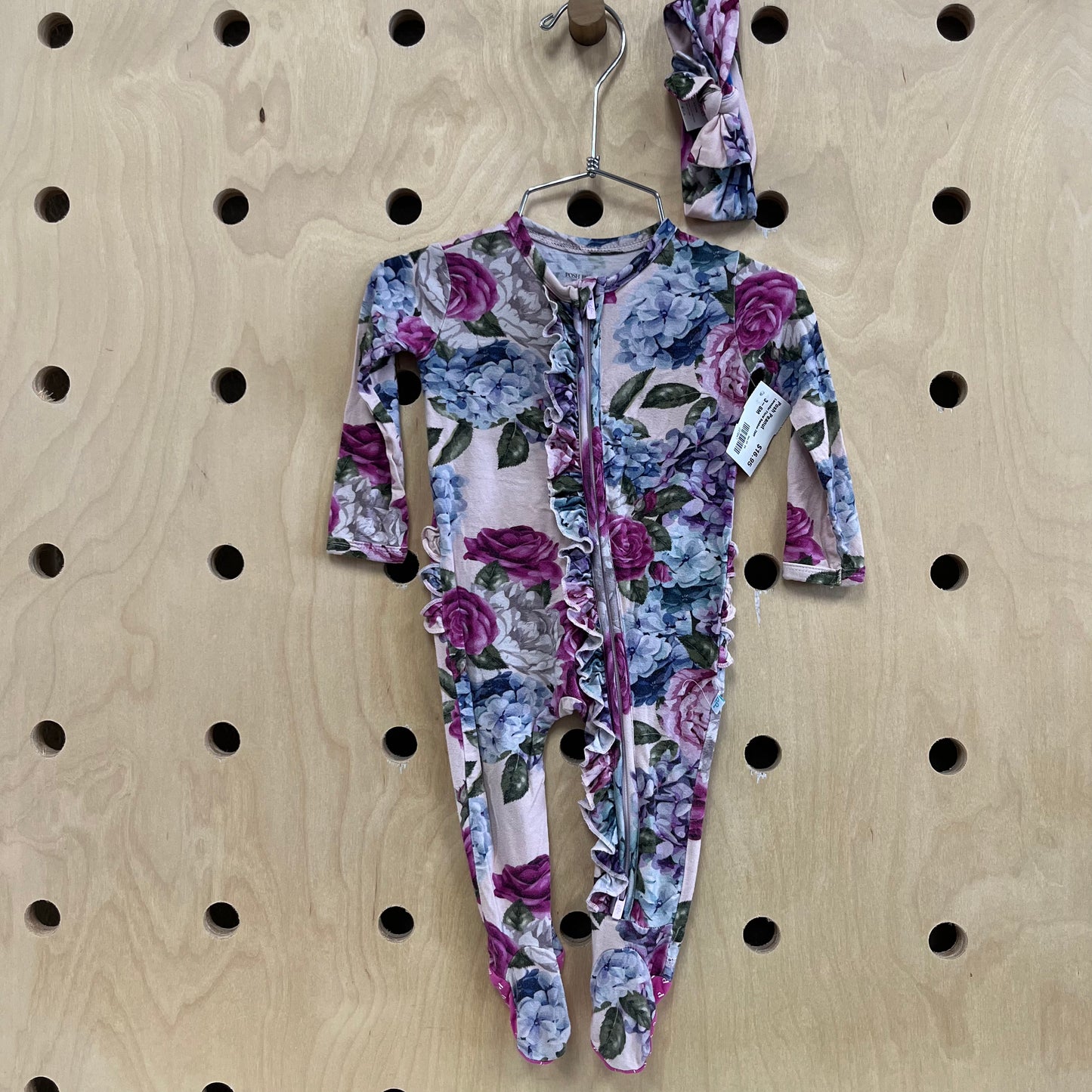 Lavender Floral Bamboo Zippy