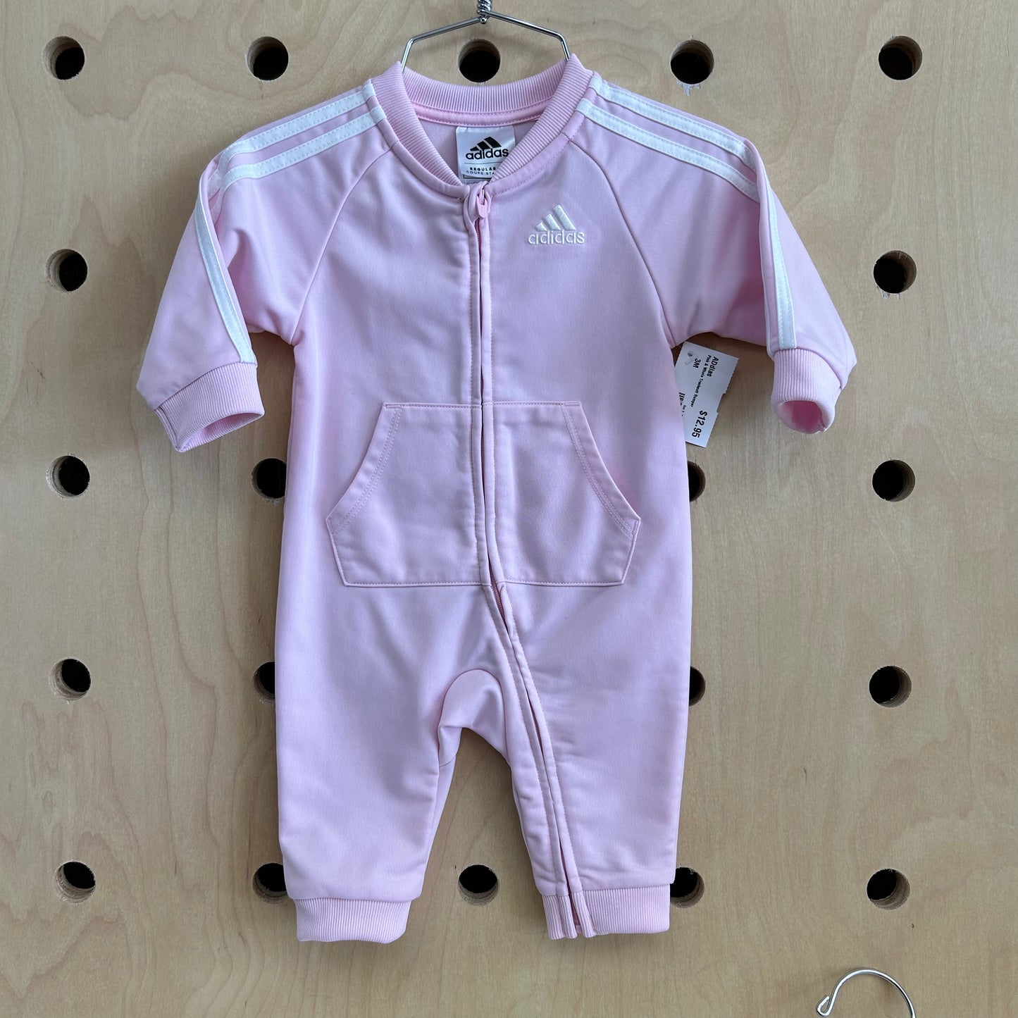 Pink & White Tracksuit Romper