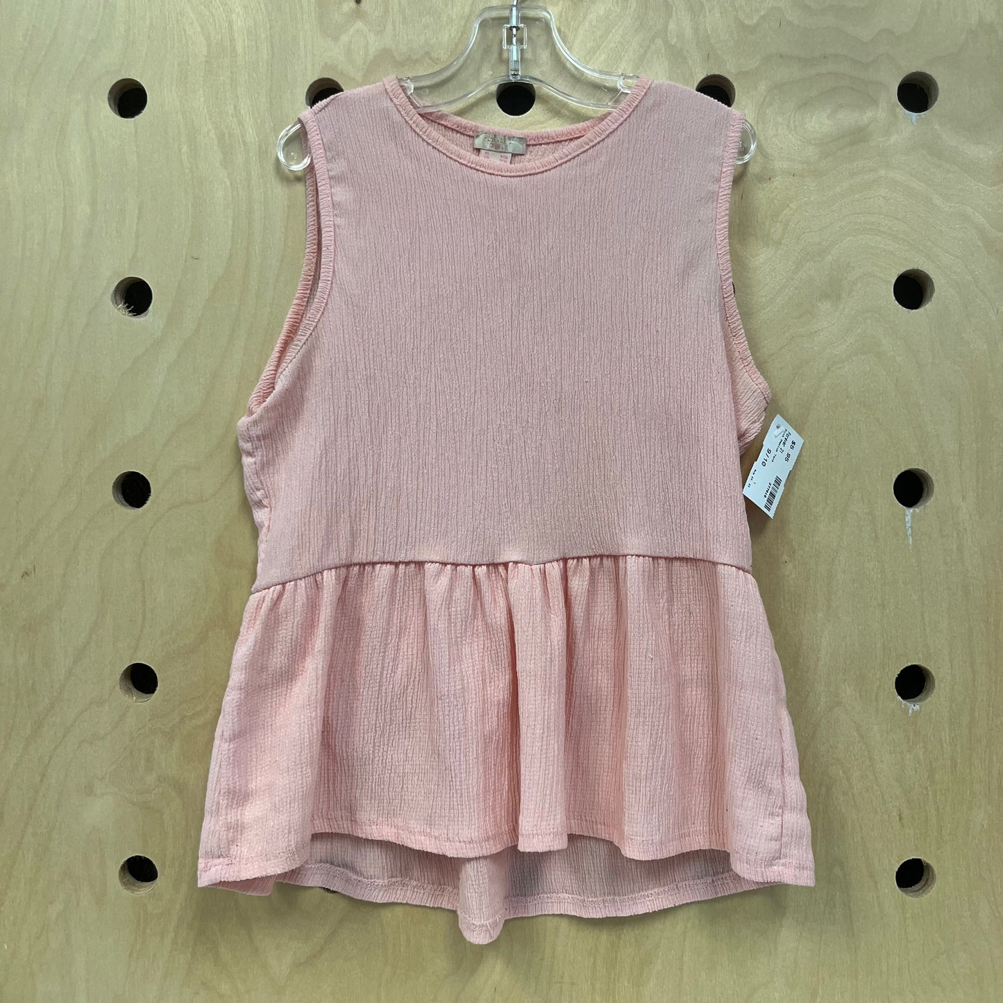 Pink Peplum Tank