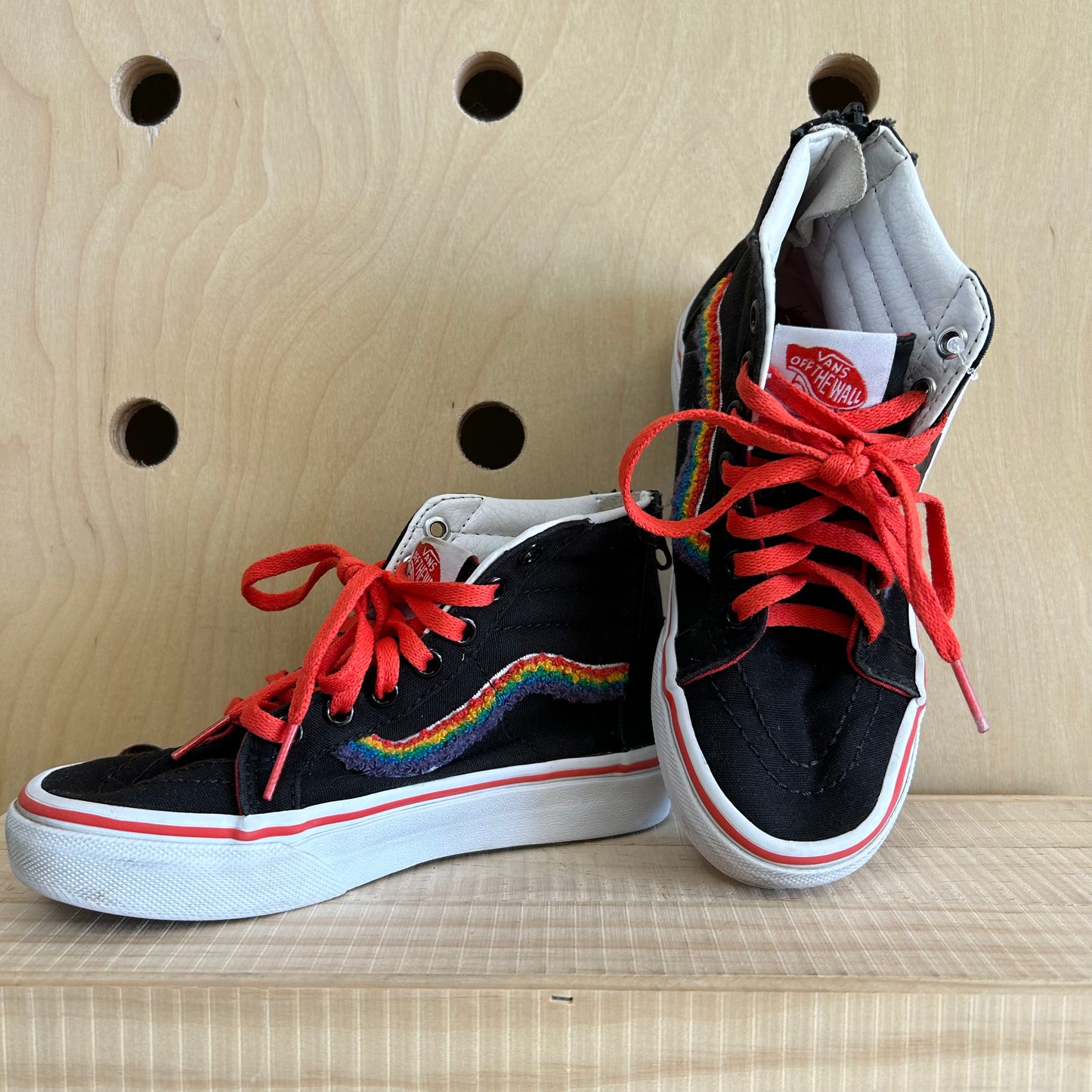 Black Rainbow Hi Tops
