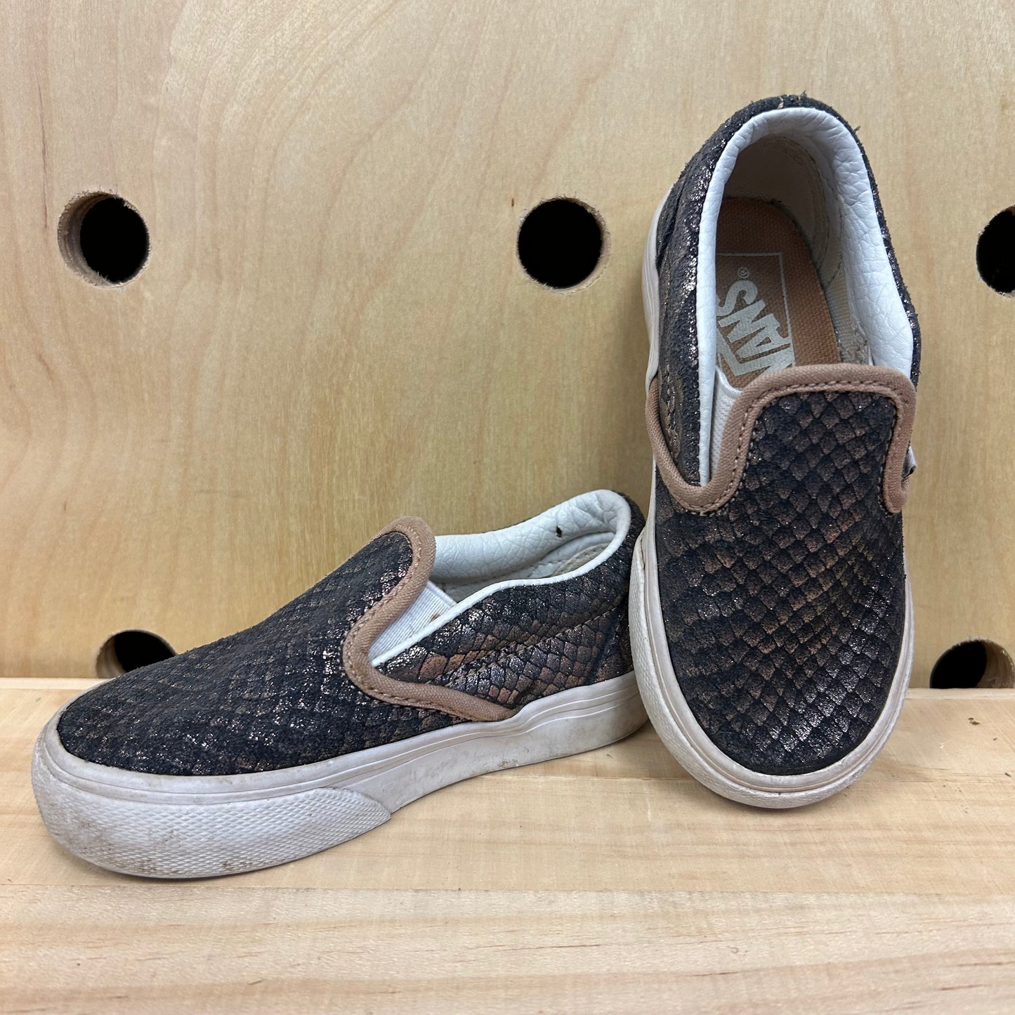 Purple Shimmer Slip Ons