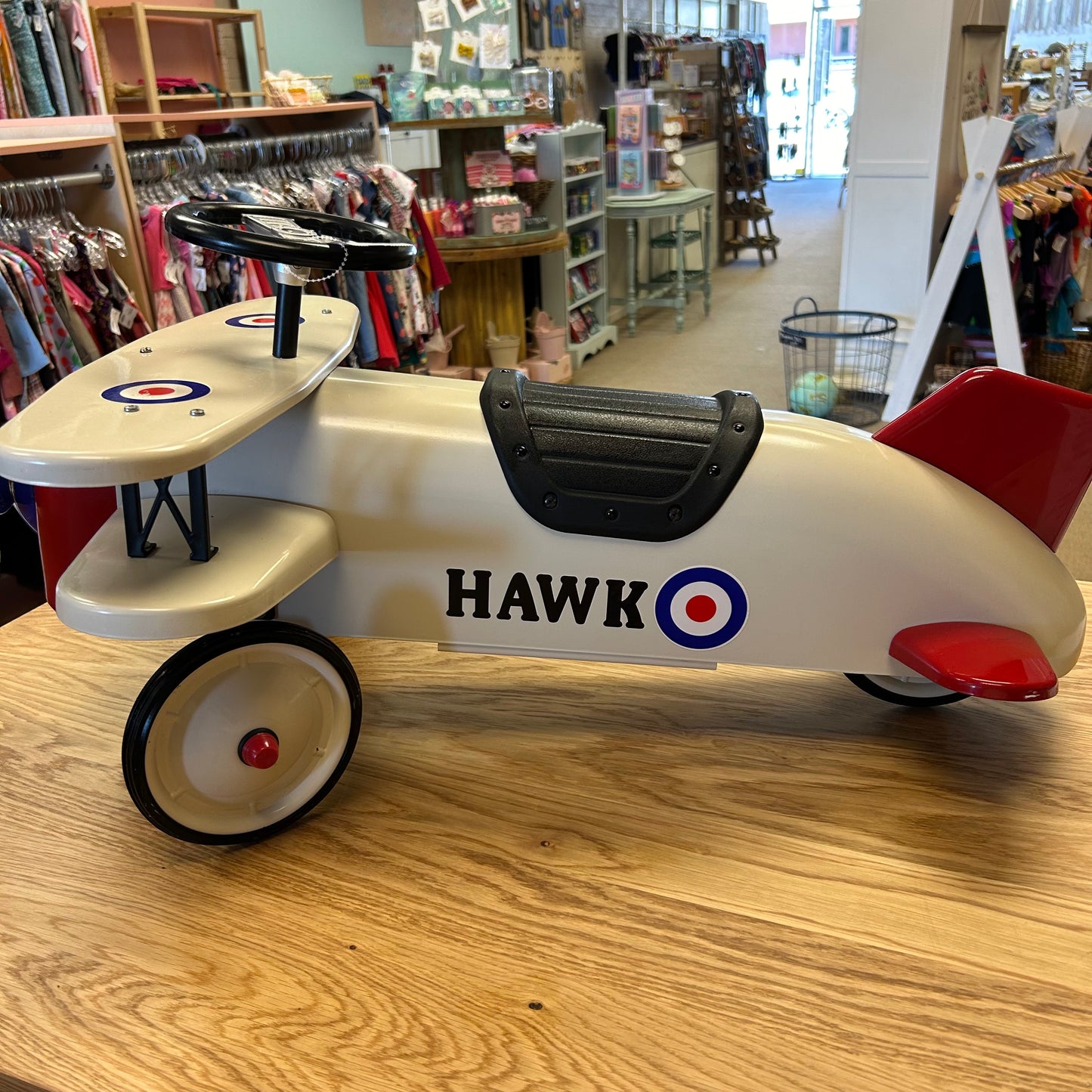 Hawk Metal Ride-On Airplane