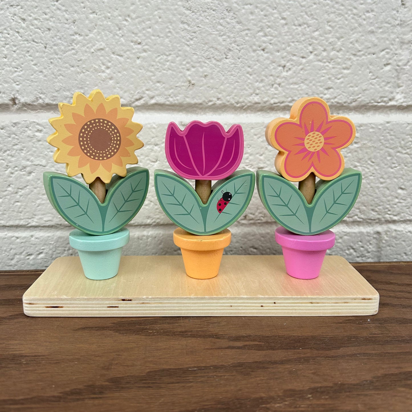 Wood Flower Pot Stacker