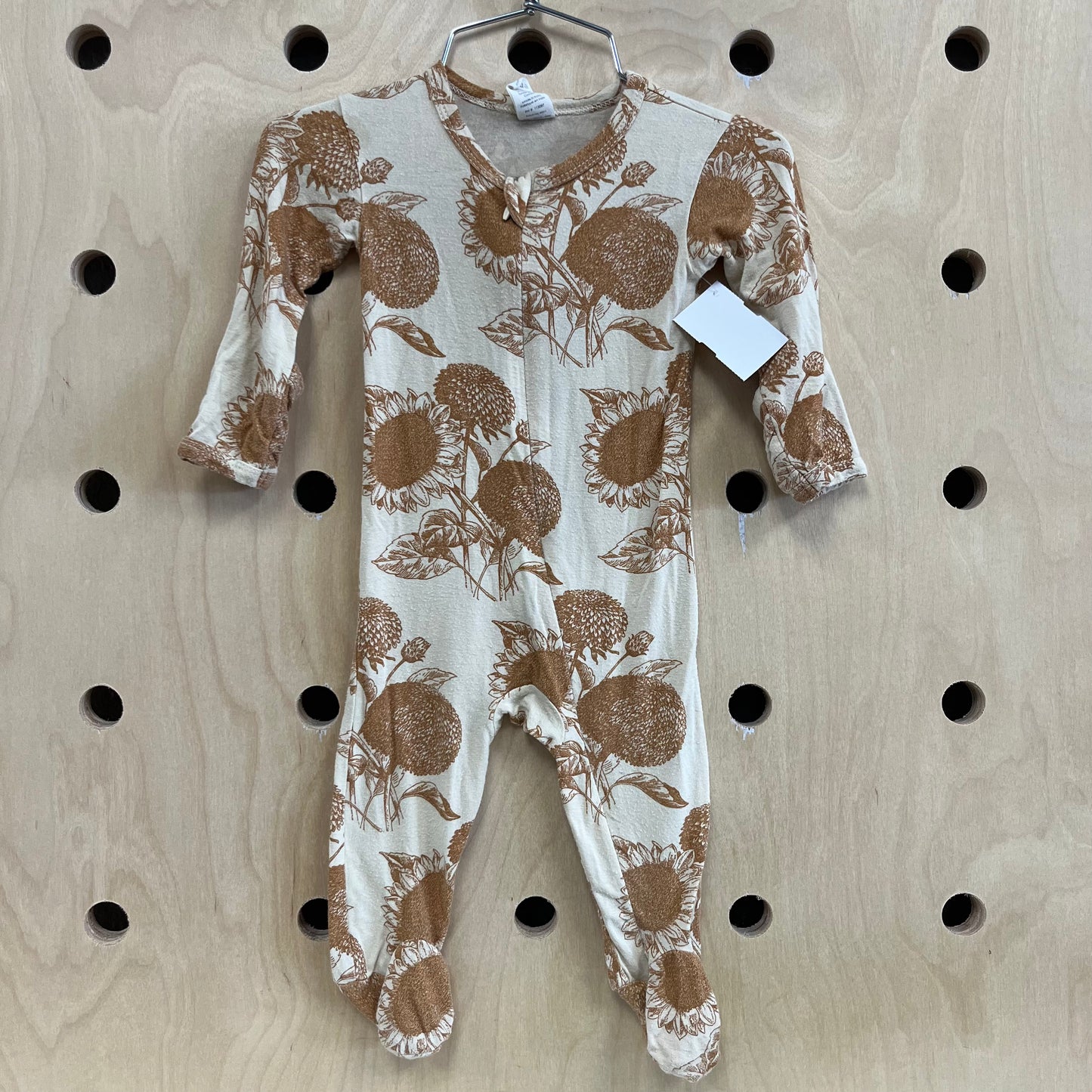 Tan Sunflower Bamboo Zippy