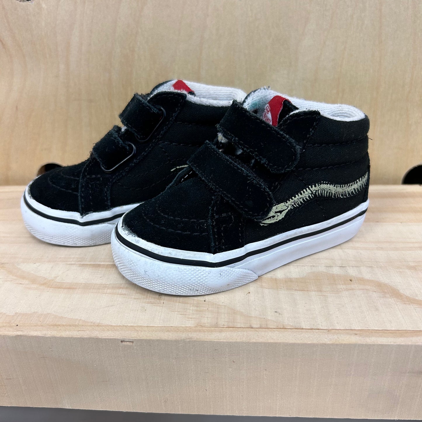 Black Glow in the Dark Snake Hi Tops