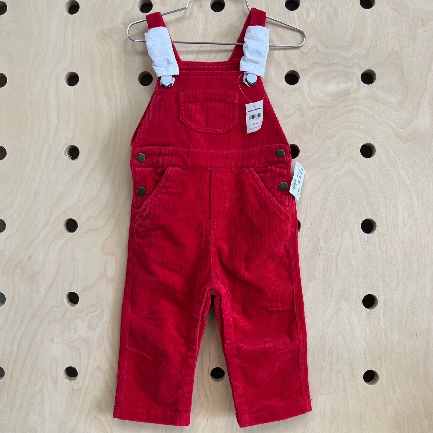 Red Corduroy Overalls NEW!