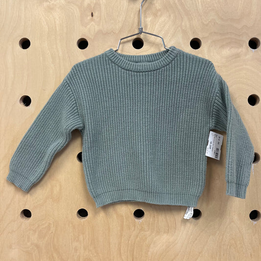Seafoam Chunky Knit Sweater