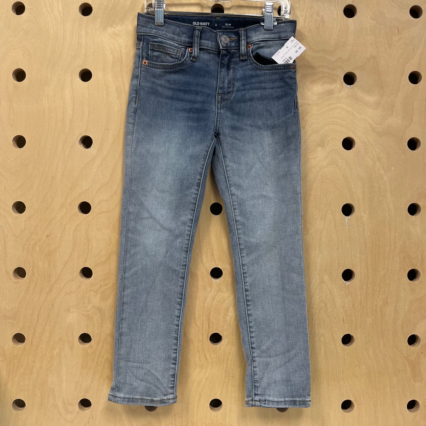 Blue Slim Stretch Denim Pants