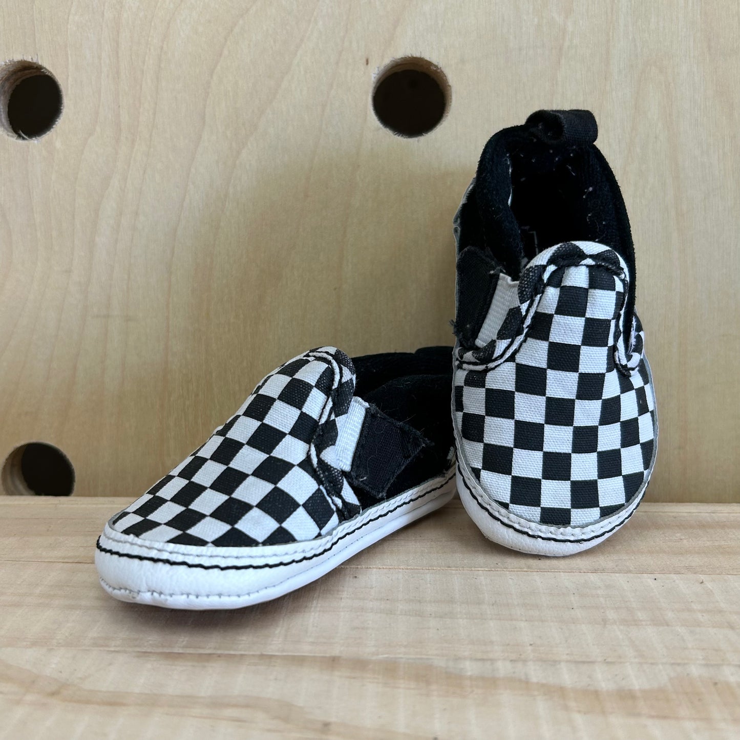Black & White Checkered Soft Soles
