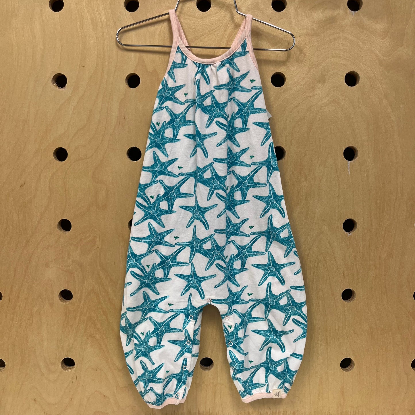 Starfish Blue Tank Romper