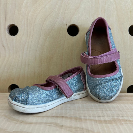 Pink & Blue Glitter Mary Janes