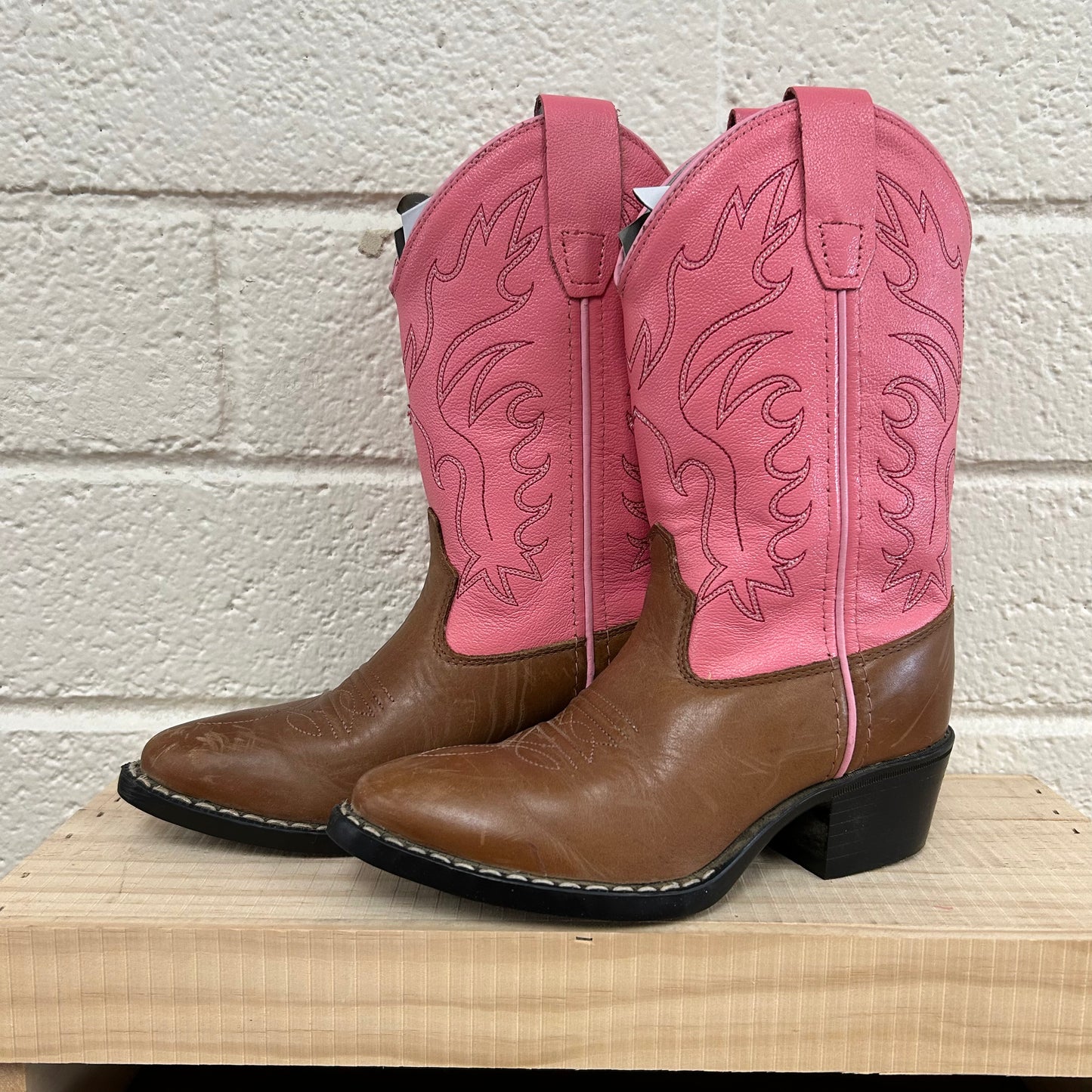 Pink & Brown Cowgirl Boots