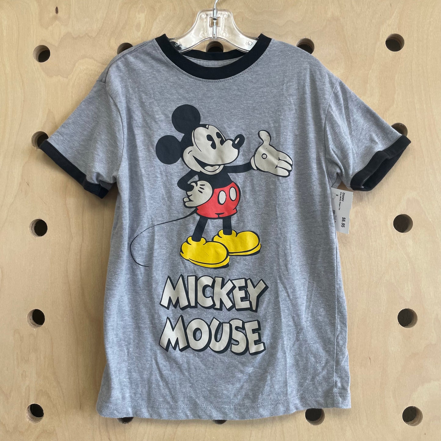 Grey Mickey Ringer Tee