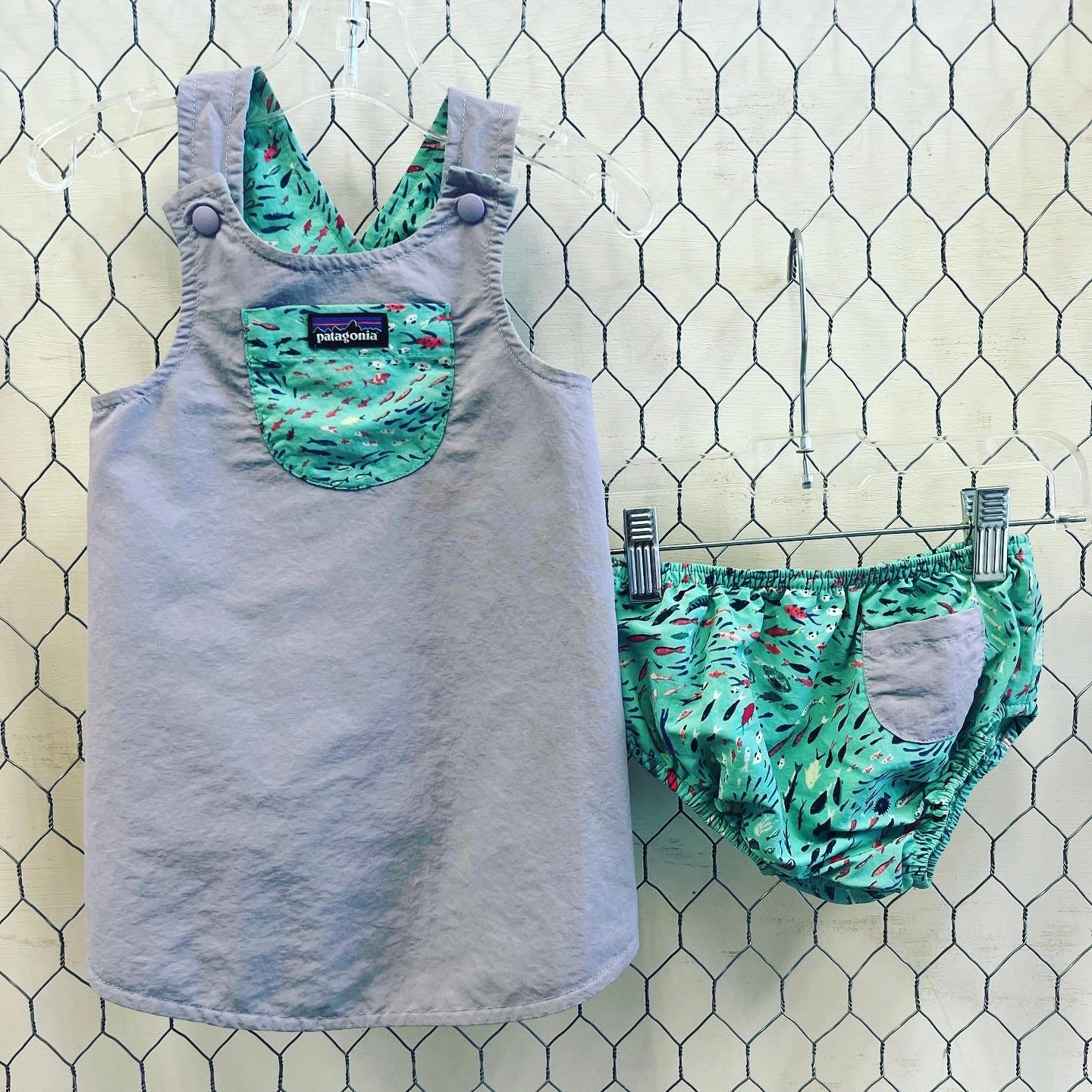 Blue Fish Dress w/ Bloomers