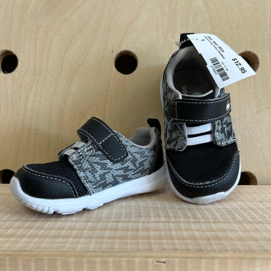 Black & Grey Velcro Sneakers