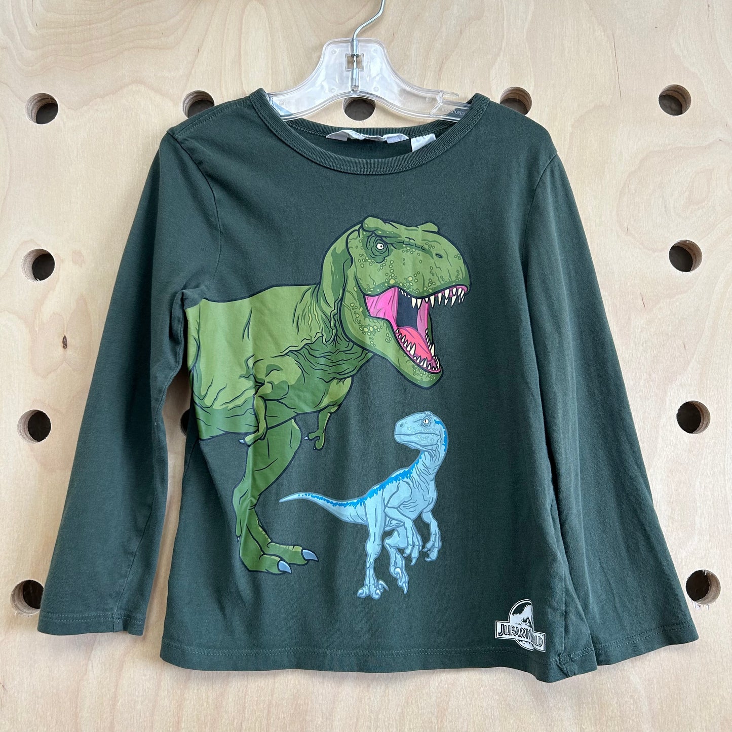 Green Jurassic Park LS Tee