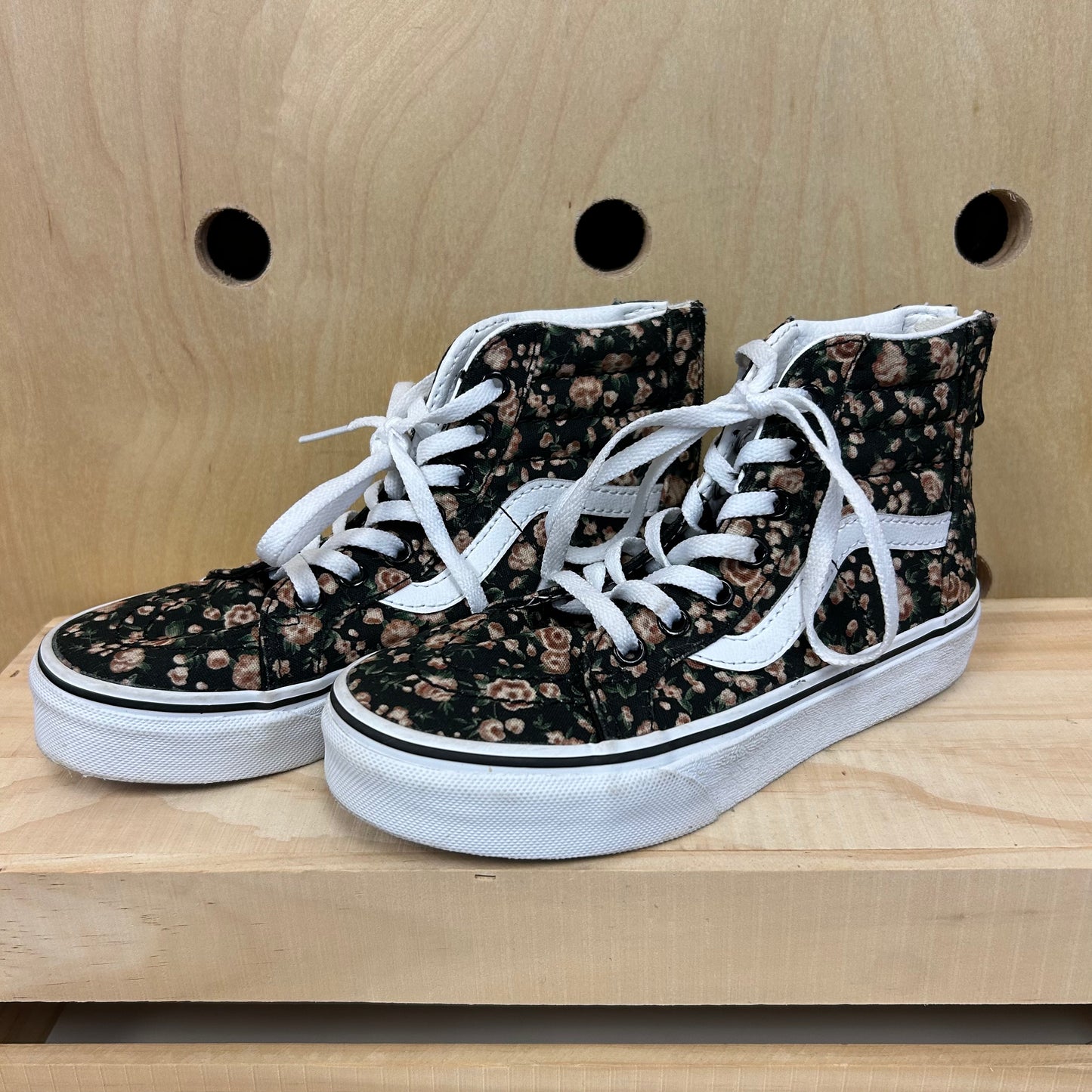 Black Floral Hi Tops