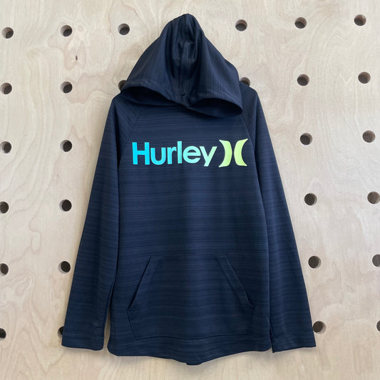 Black Logo Lightweight Active Hoodie