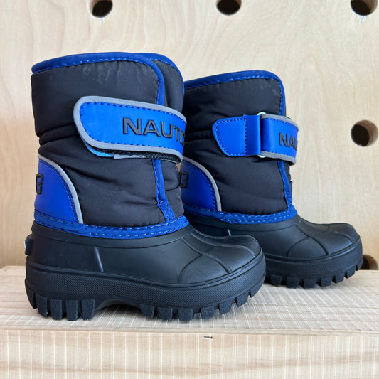 Blue & Black Snow Boots