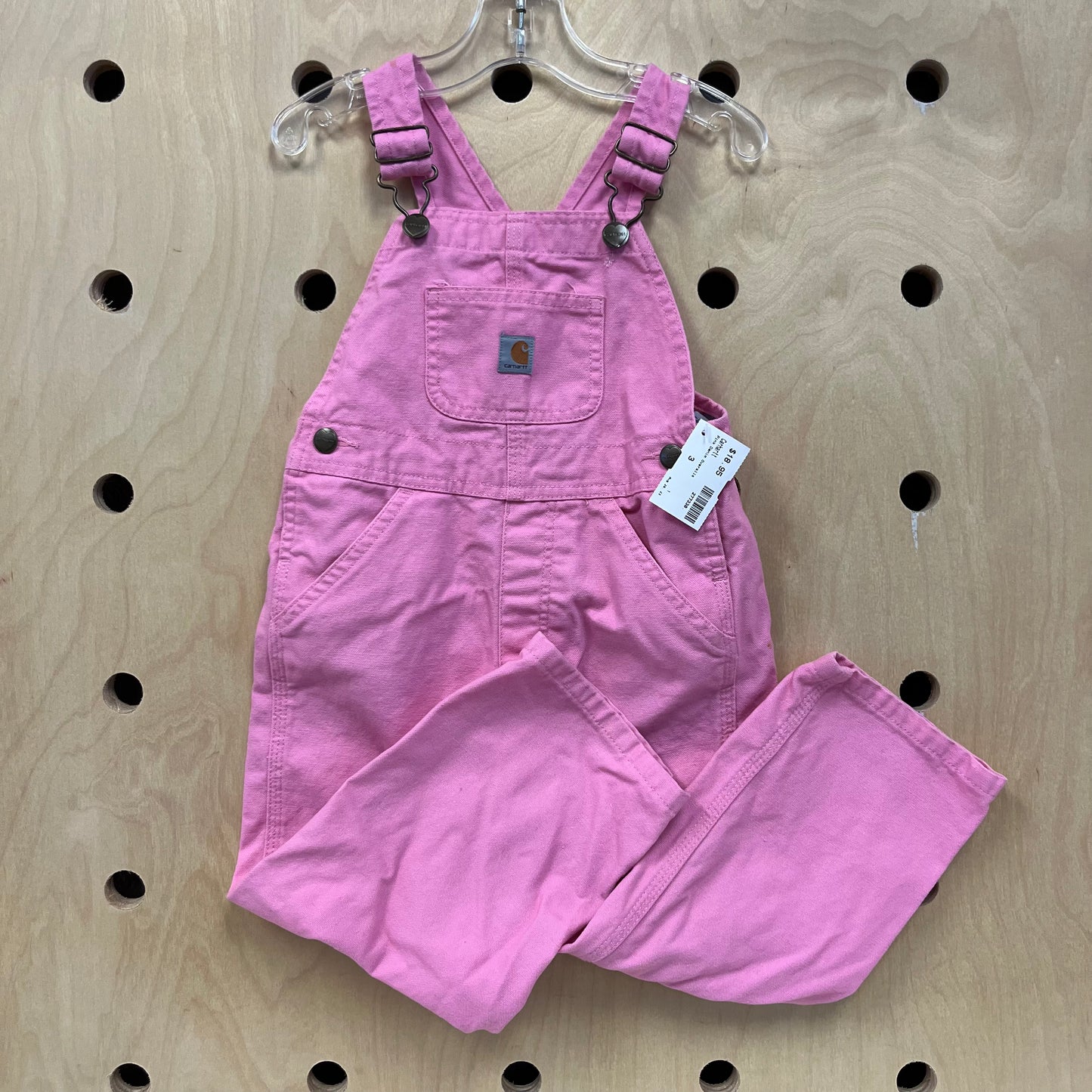 Pink Denim Overalls