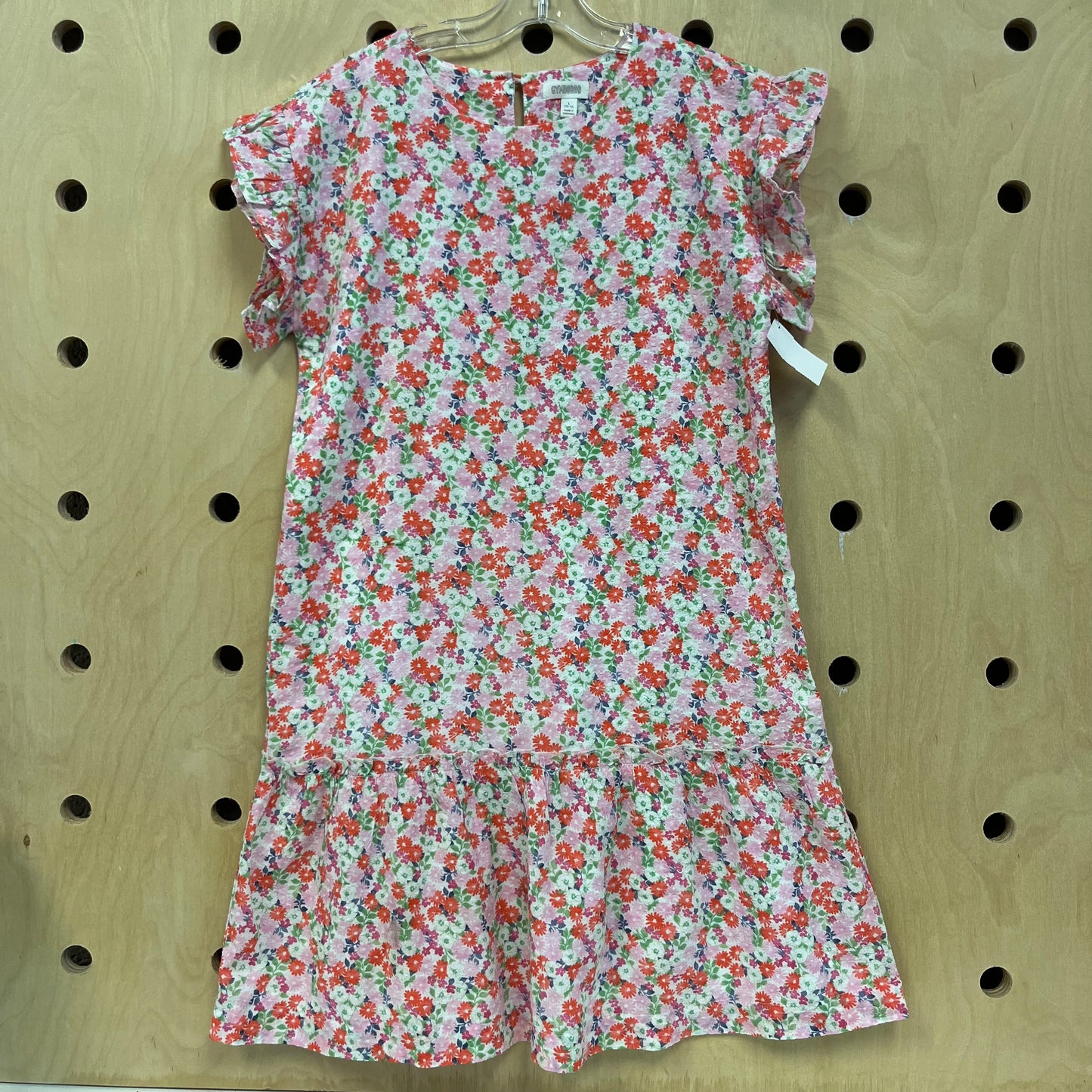 Pink & Orange Floral Dress
