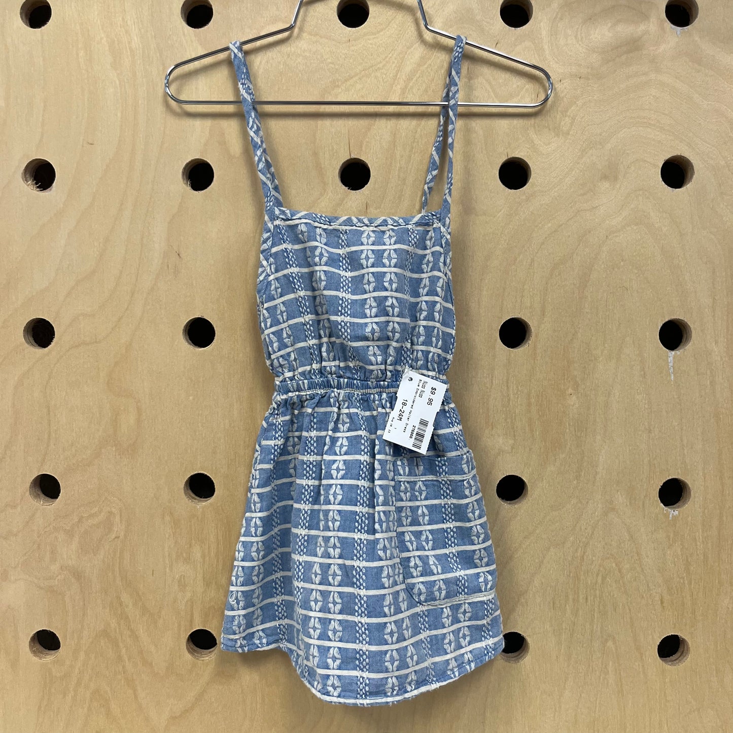 Blue Embroidered Jumper