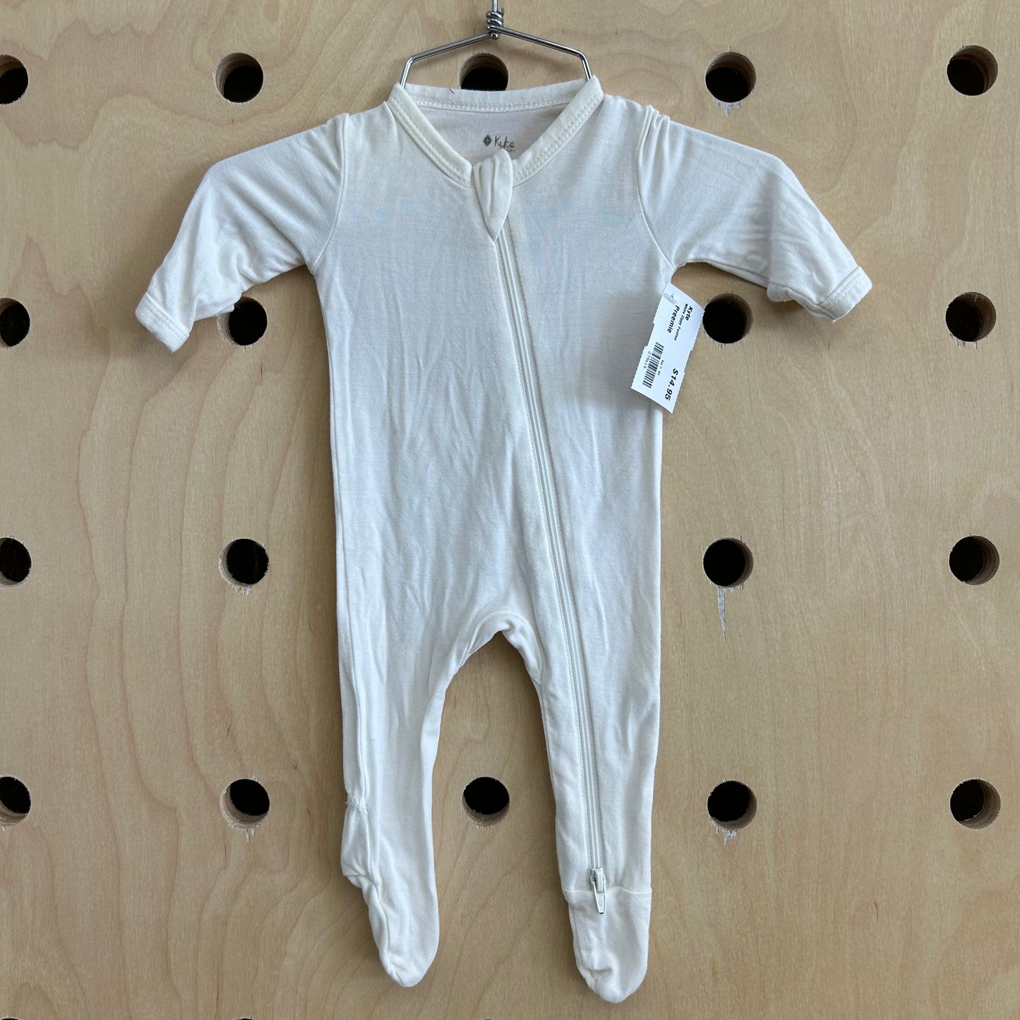 White Zippy Footies
