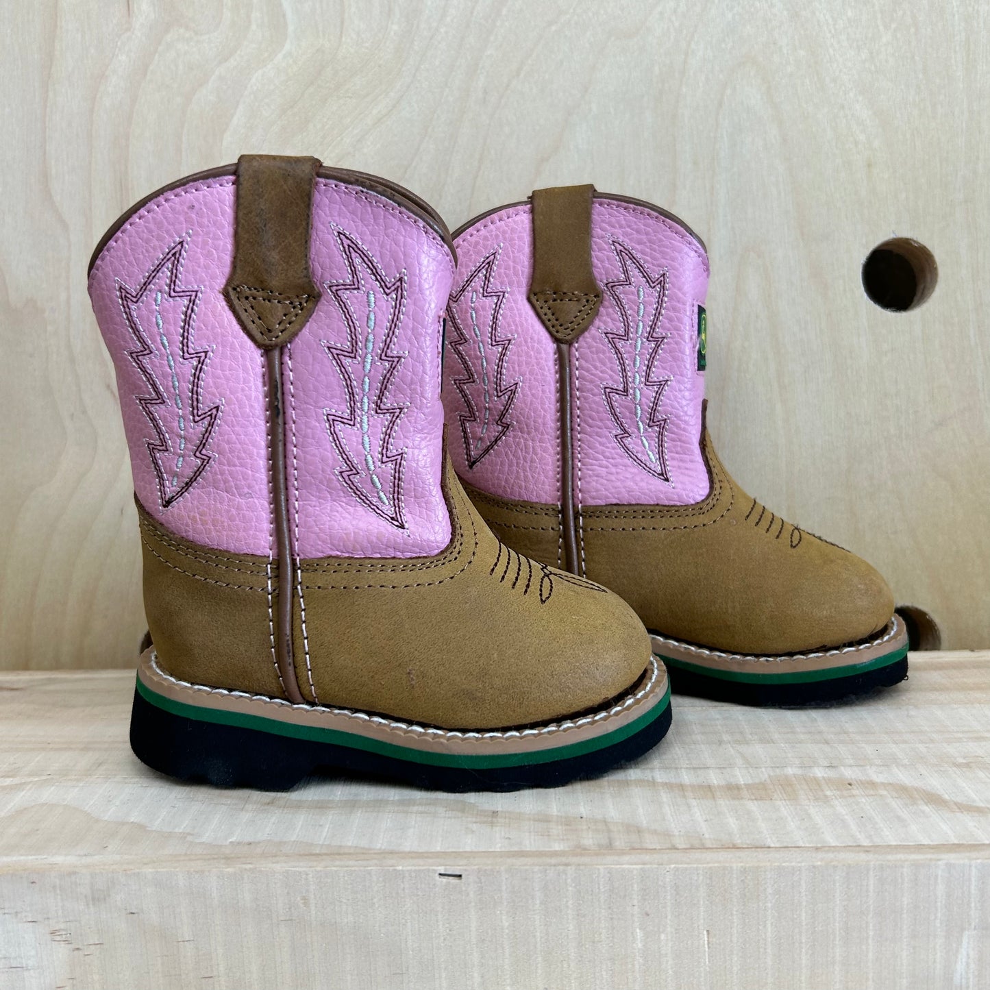 Pink & Brown Cowgirl Boots