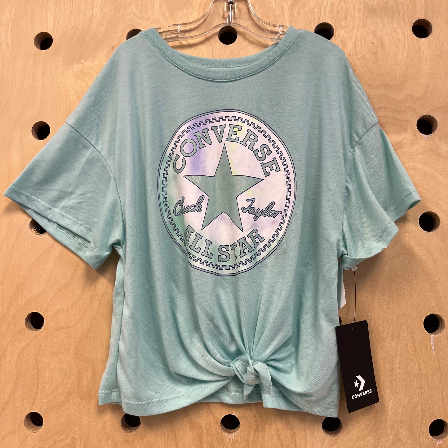 Blue Converse Logo Tie Front Tee NEW!!