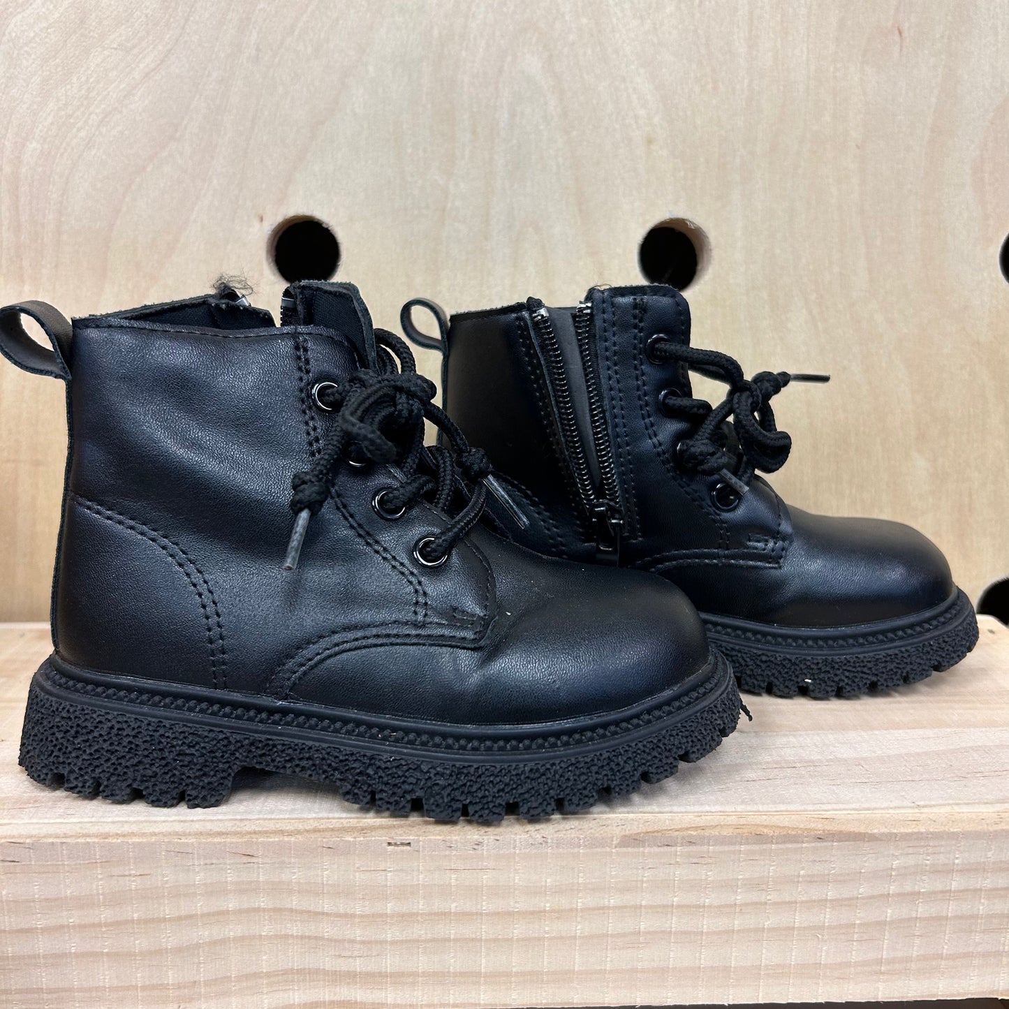 Black Thick Sole Boots