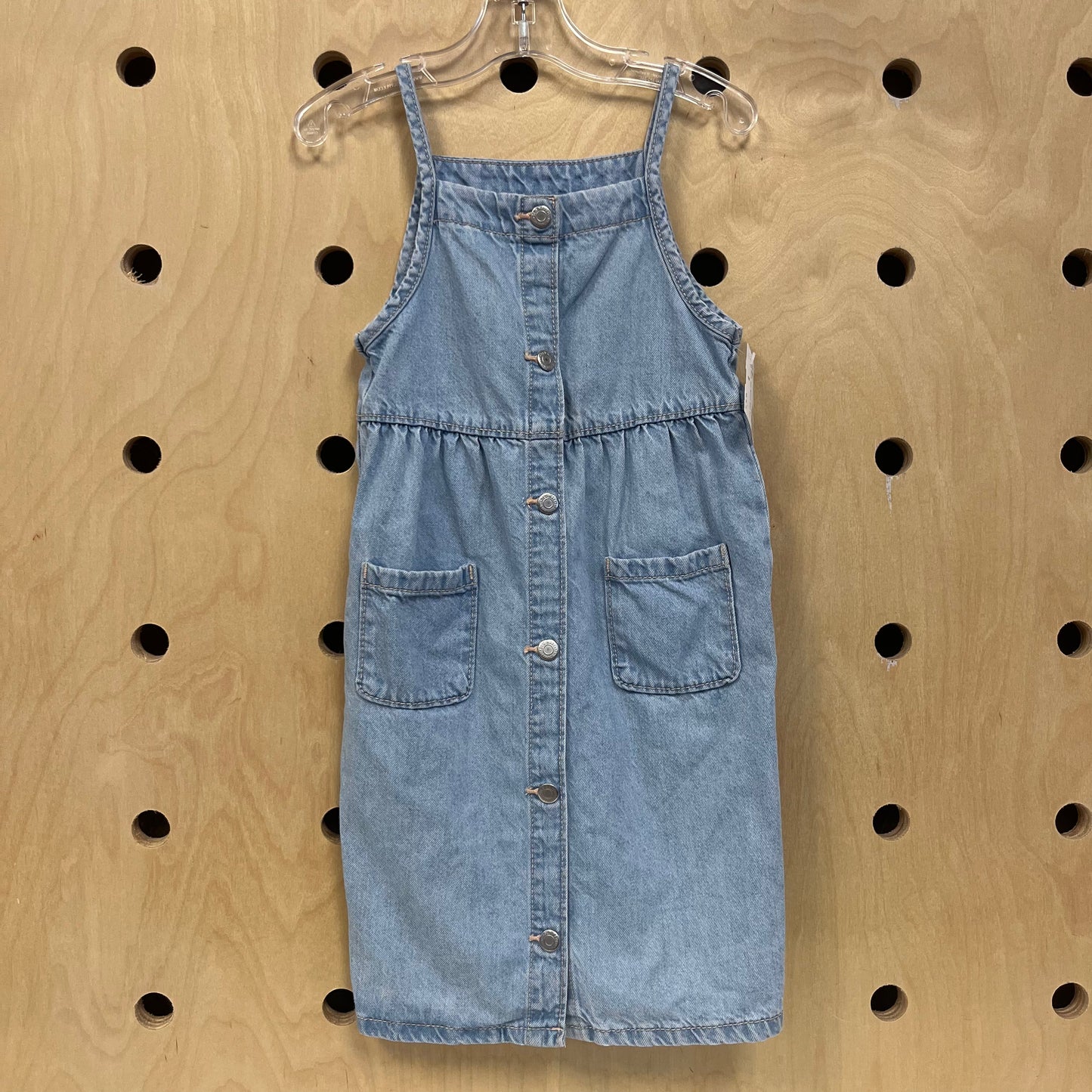 Blue Denim Tank Button Down Dress