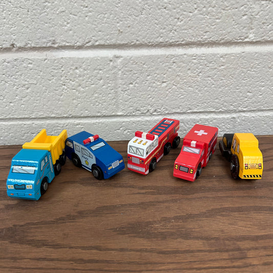 5pc. Wood Vehicles