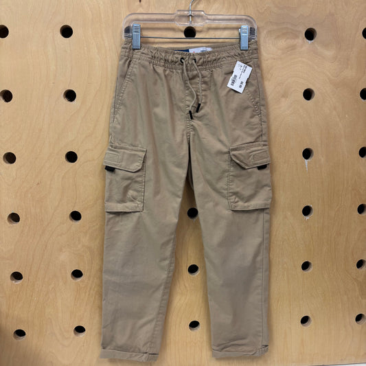 Khaki Tech Taper Cargo Pants