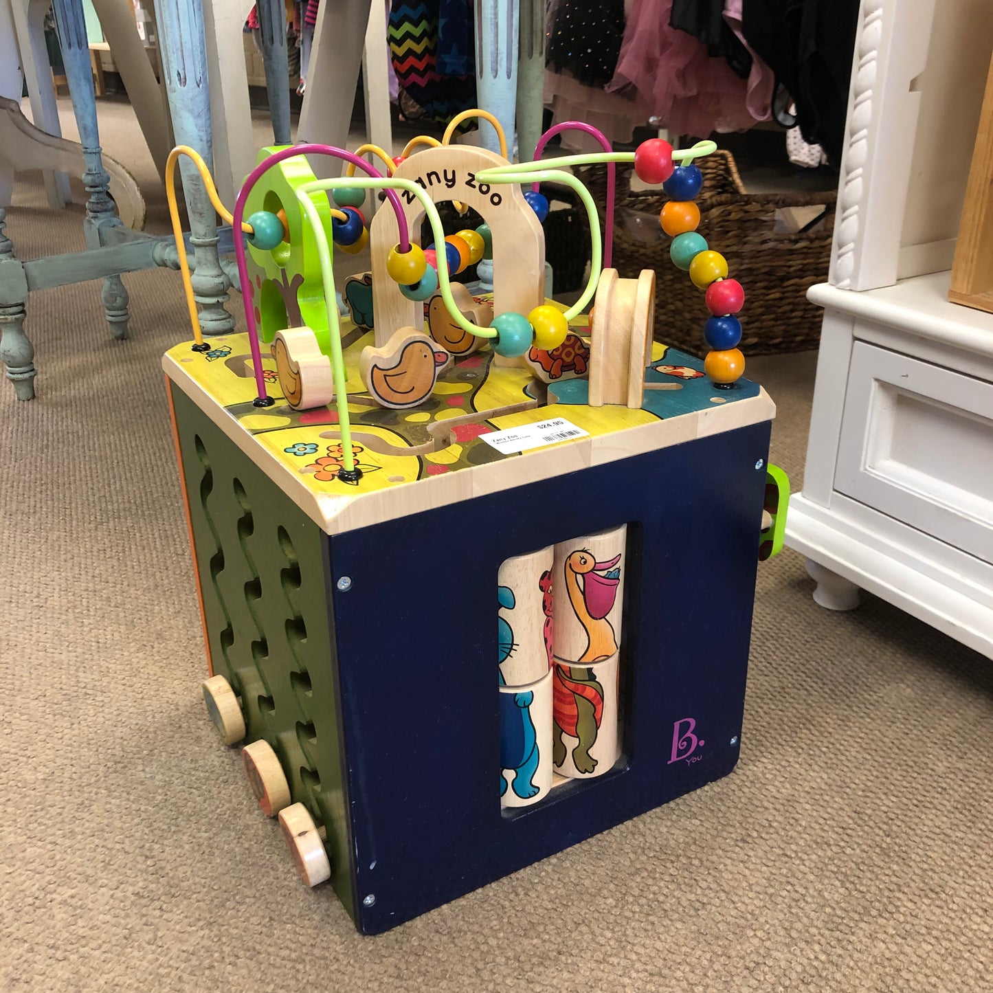 Wooden Activity Cube