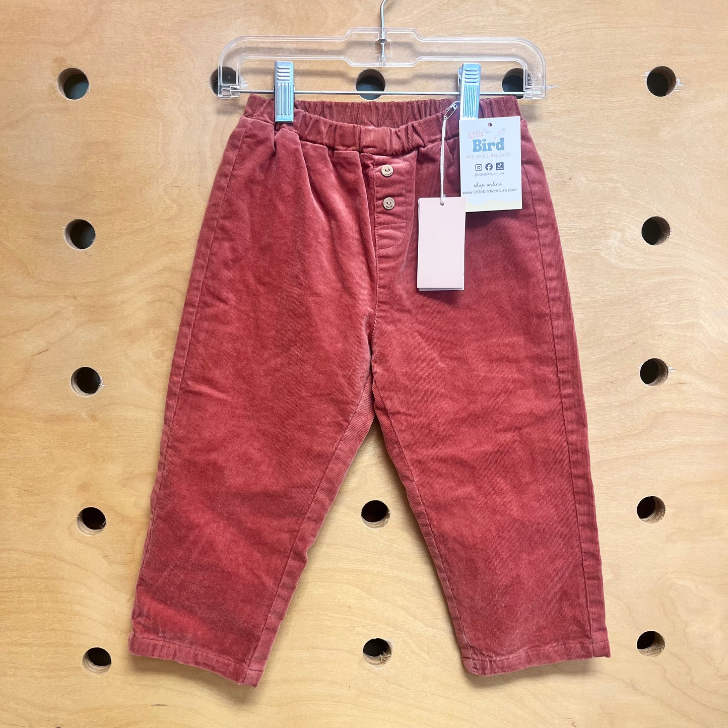 Terracotta Cord Lined Pants NEW!