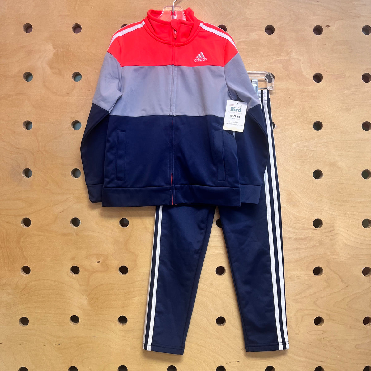 Navy/Grey/Orange Track Suit