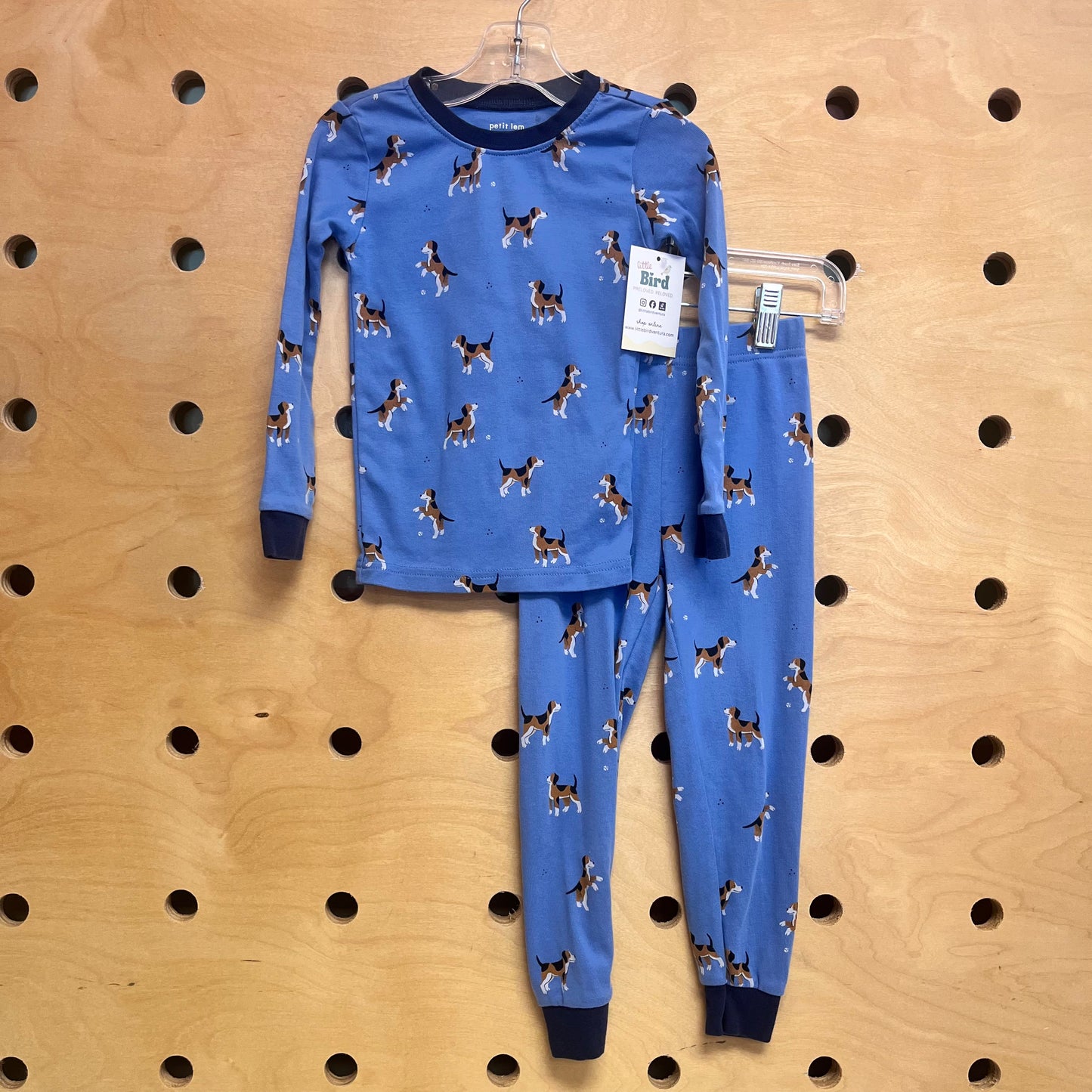 Blue Dog Cotton Pajamas