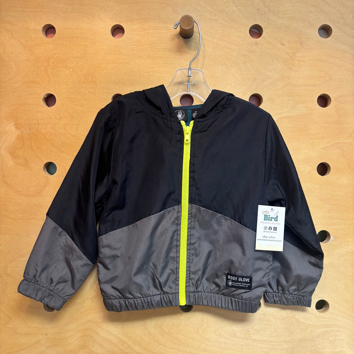 Black/Grey Zip Hoodie