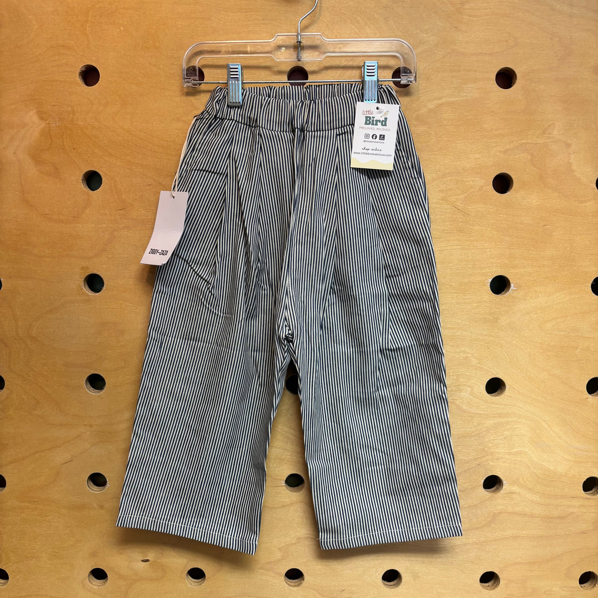 Blue Striped ElasticWaist Cotton Pants NEW!