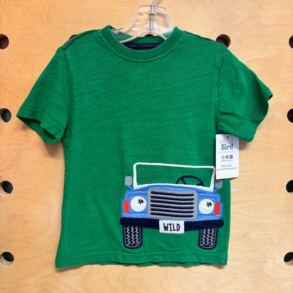 Green 'Wild' Car Plate Tee