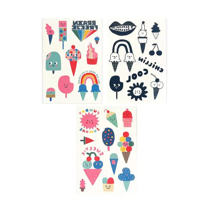 Ice Cream Party Tattoos
