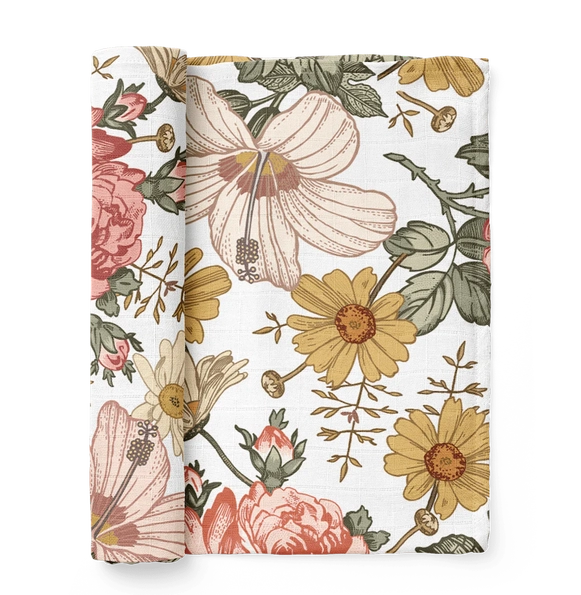 Garden Floral White