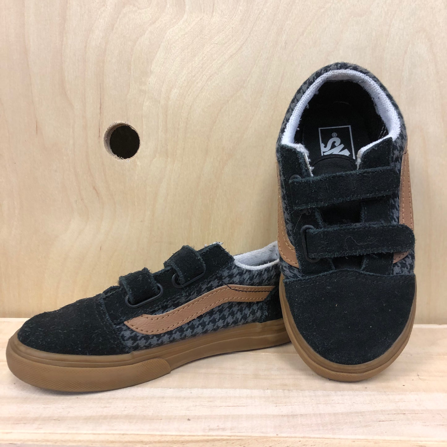 Black & Grey Houndstooth Sneakers