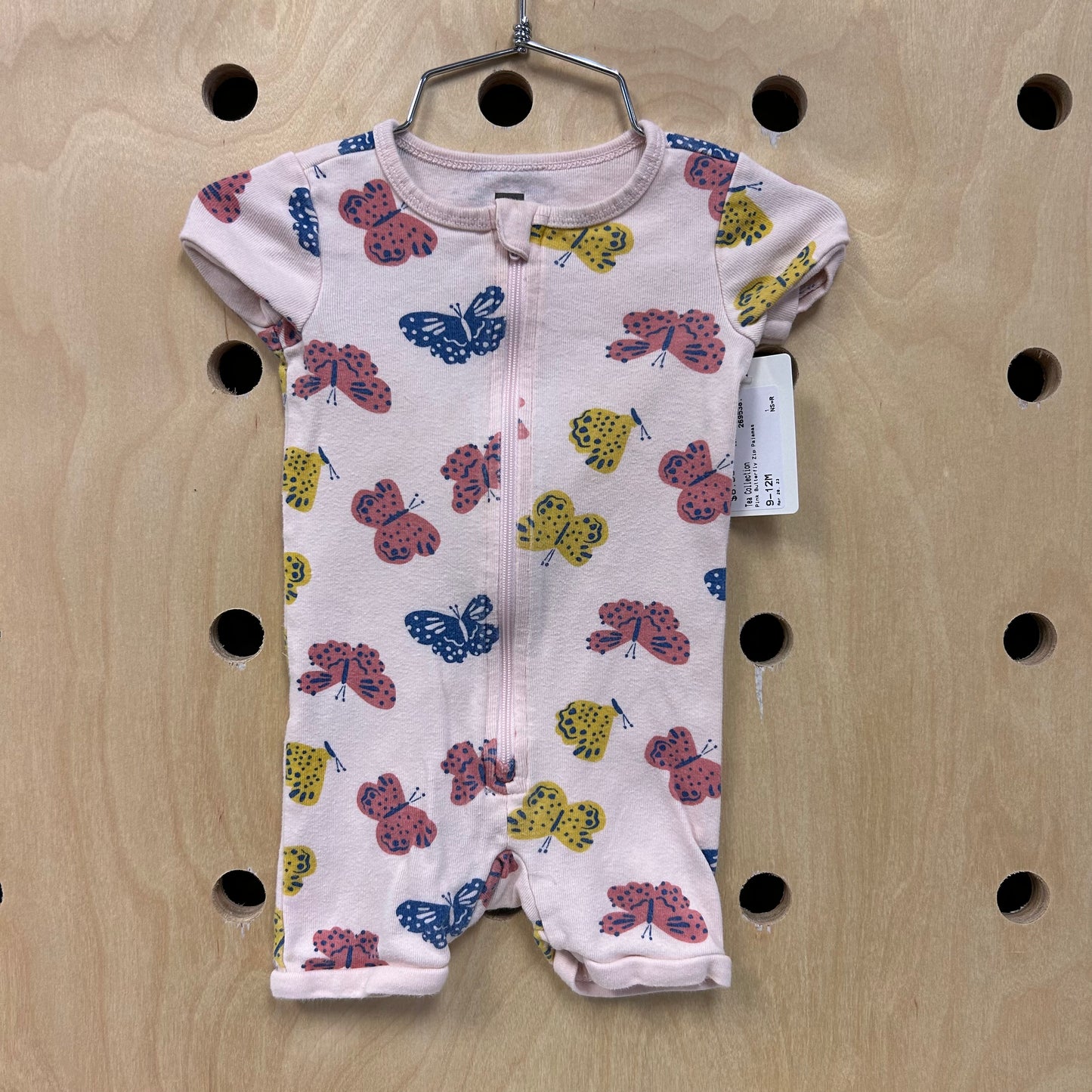 Pink Butterfly Zip Pajamas