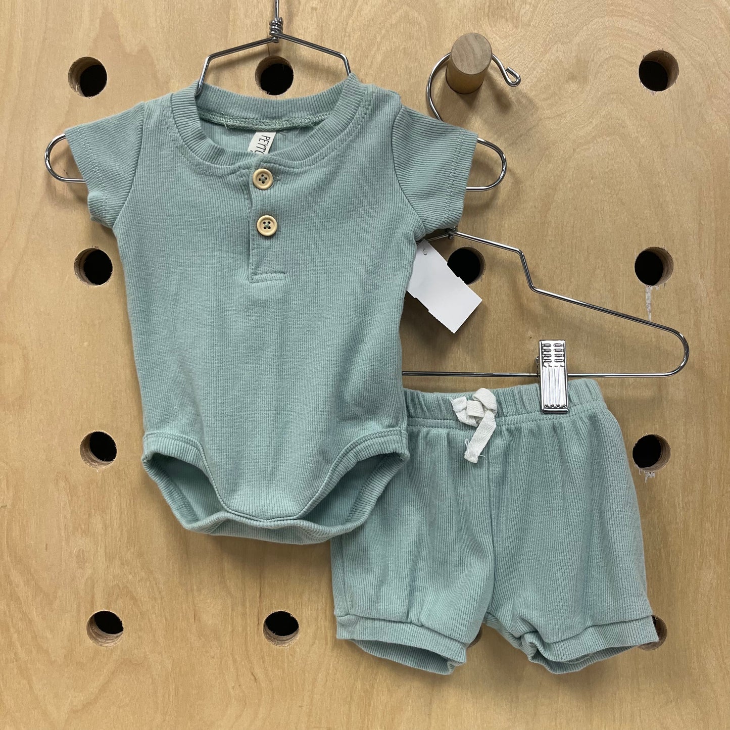 Mint Ribbed Outfit