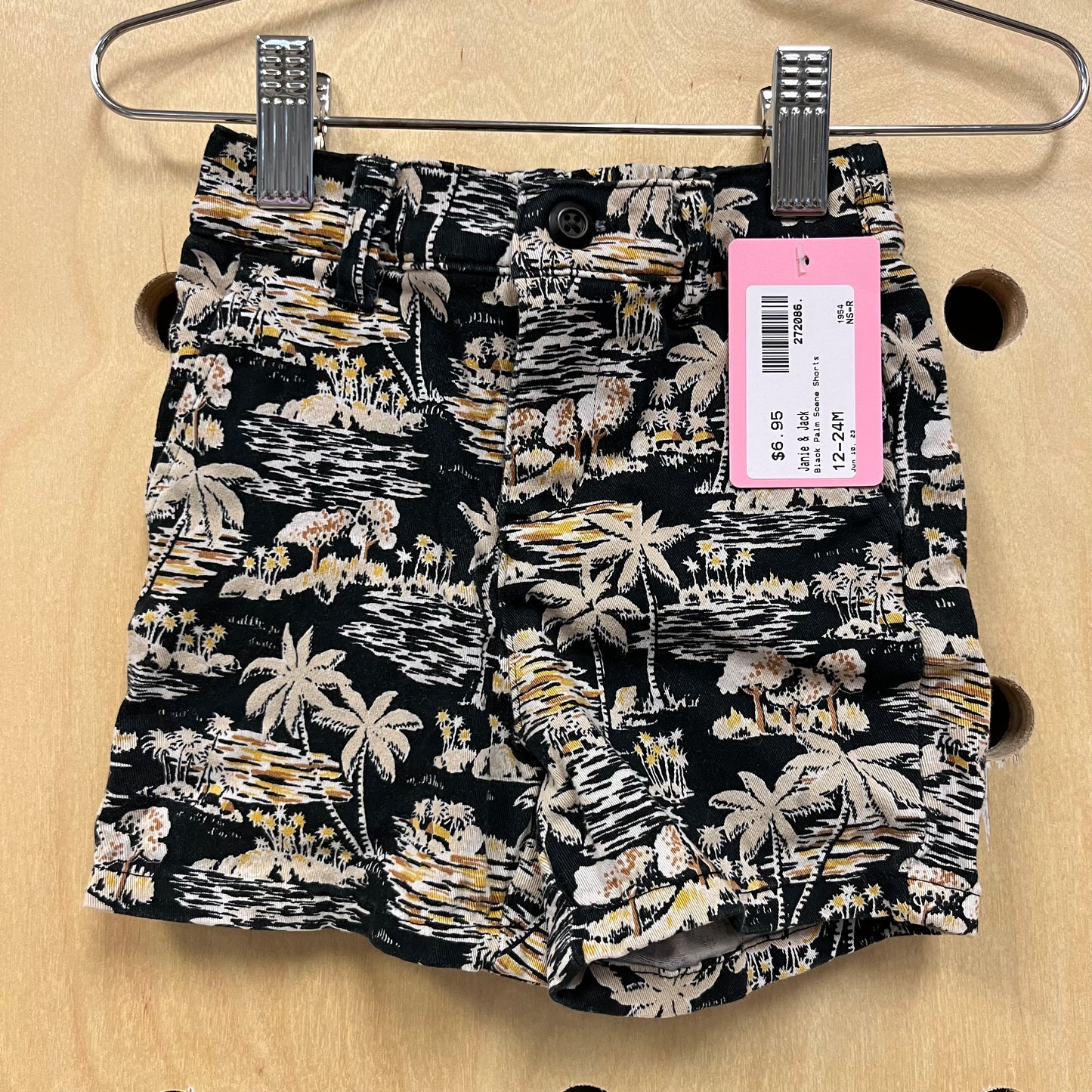 Black Palm Scene Shorts